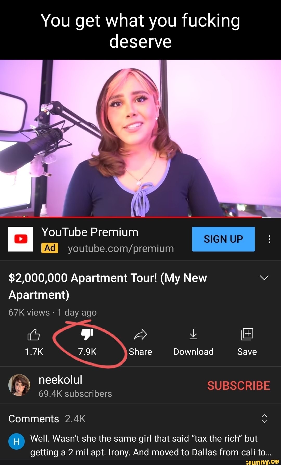 You get what you fucking deserve  Premium . $2,000,000  Apartment Tour! (My New Apartment) views