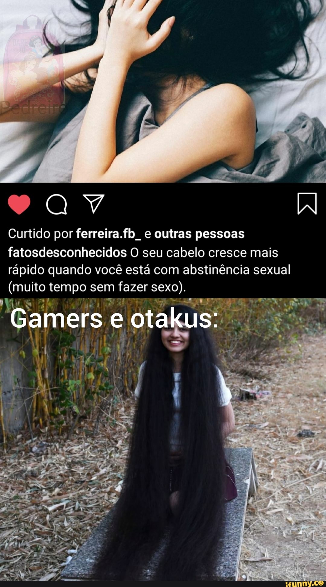 Curtido por ferreira.fb. e outras pessoas fatosdesconhecidos O seu cabelo  cresce mais rápido quando você está com abstinência sexual (muito tempo sem  fazer sexo). otaku - iFunny Brazil