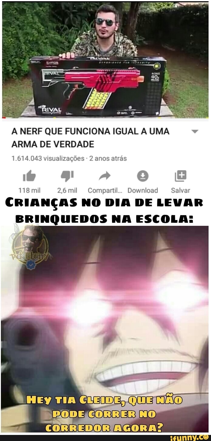 A NERF QUE FUNCIONA IGUAL A UMA ARMA DE VERDADE 