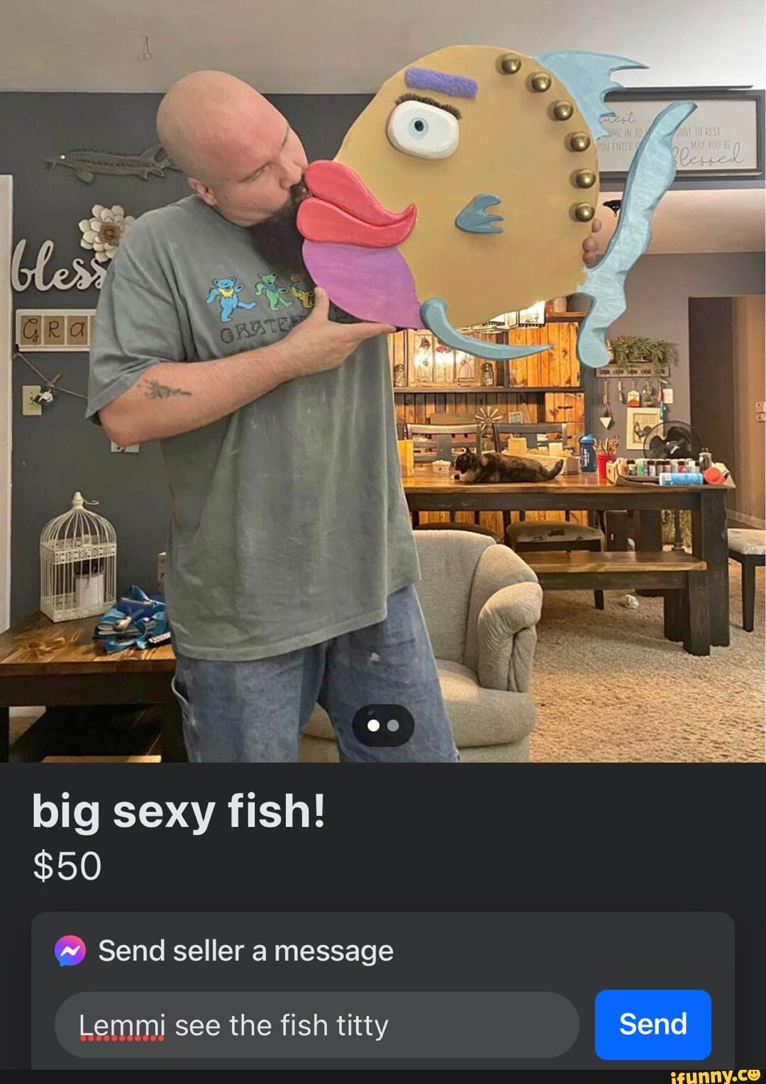 Big sexy fish! $50 Send seller a message Lemmi see the fish titty Send -  iFunny Brazil