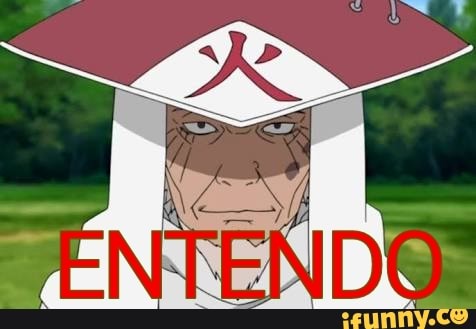 Terceiro Hokage cuidando do Naruto - iFunny Brazil