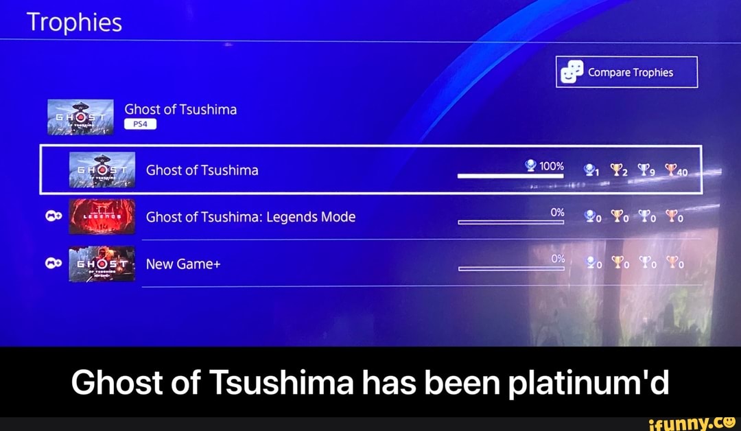 Ghost of Tsushima Trophies