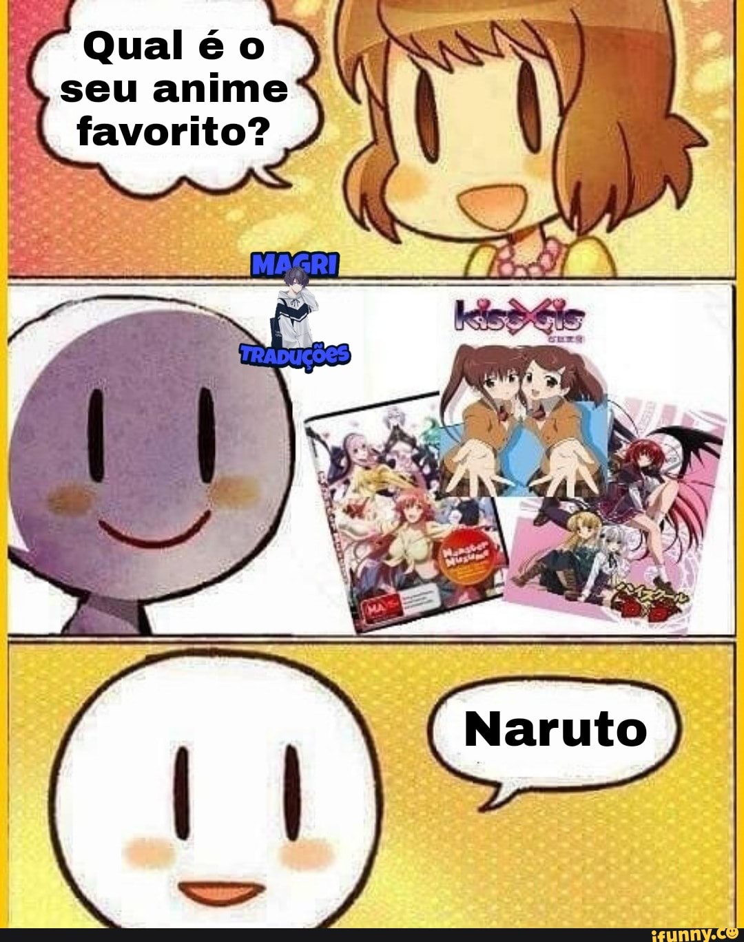 Qual meu anime preferido?