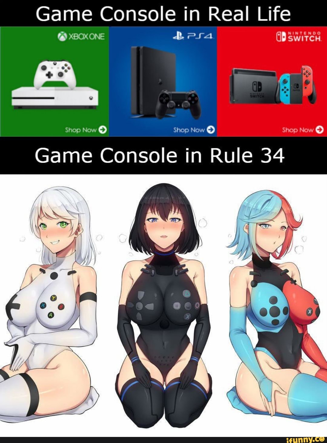 Consoles rule 34