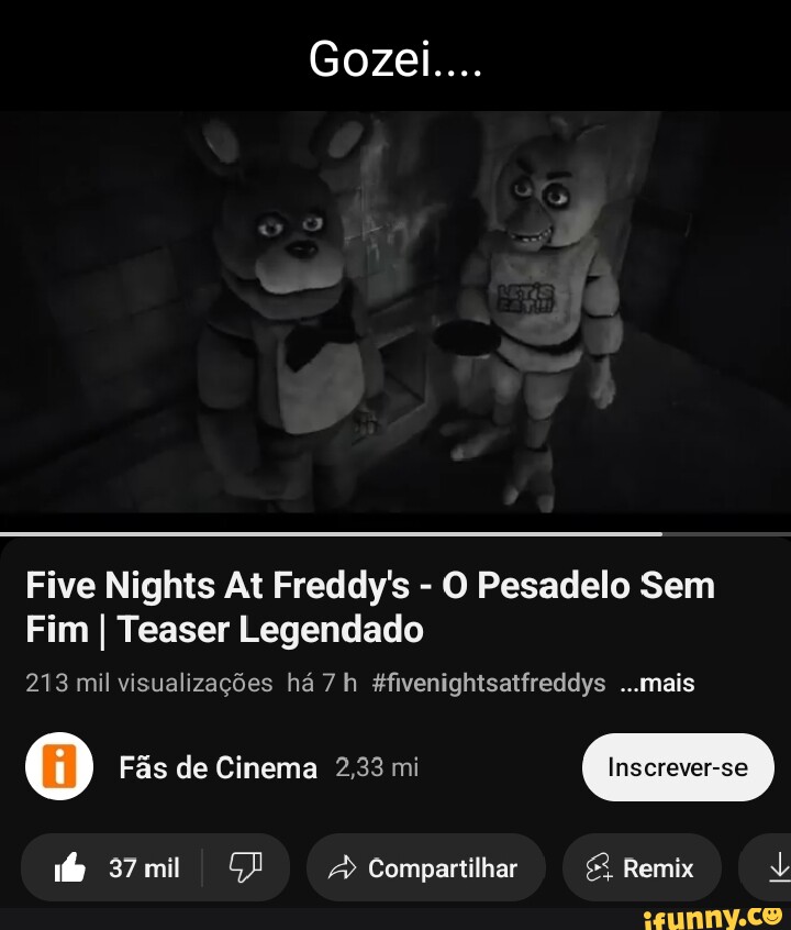 FIVE NIGHTS AT FREDDY'S Trailer Brasileiro Legendado (2023) 