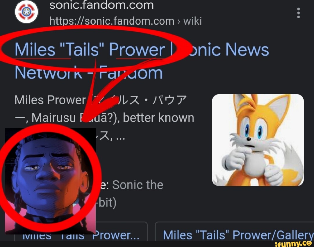 Perfil do Sonic 2, Wiki