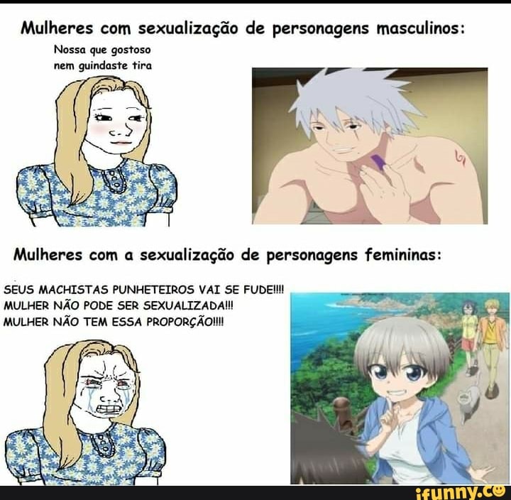 Personagens masculinos versão feminina