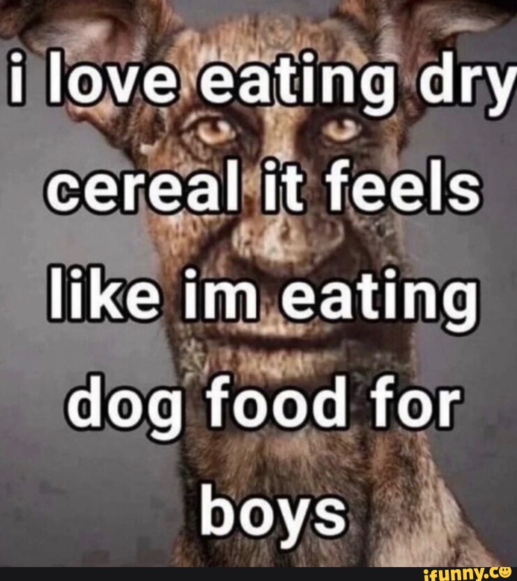 i love eating dry cereal (wise mystical tree dog)