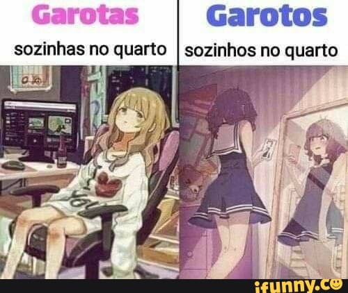 SOZINHOS NO QUARTO ( ͡° ͜ʖ ͡°) - ZUEIRA ANIME 