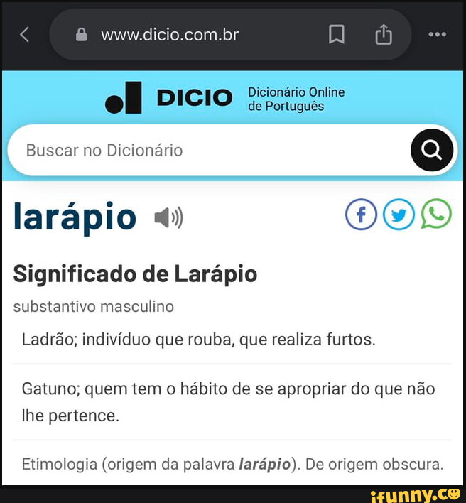Dicionário - Dicio, Dicionário Online de Português