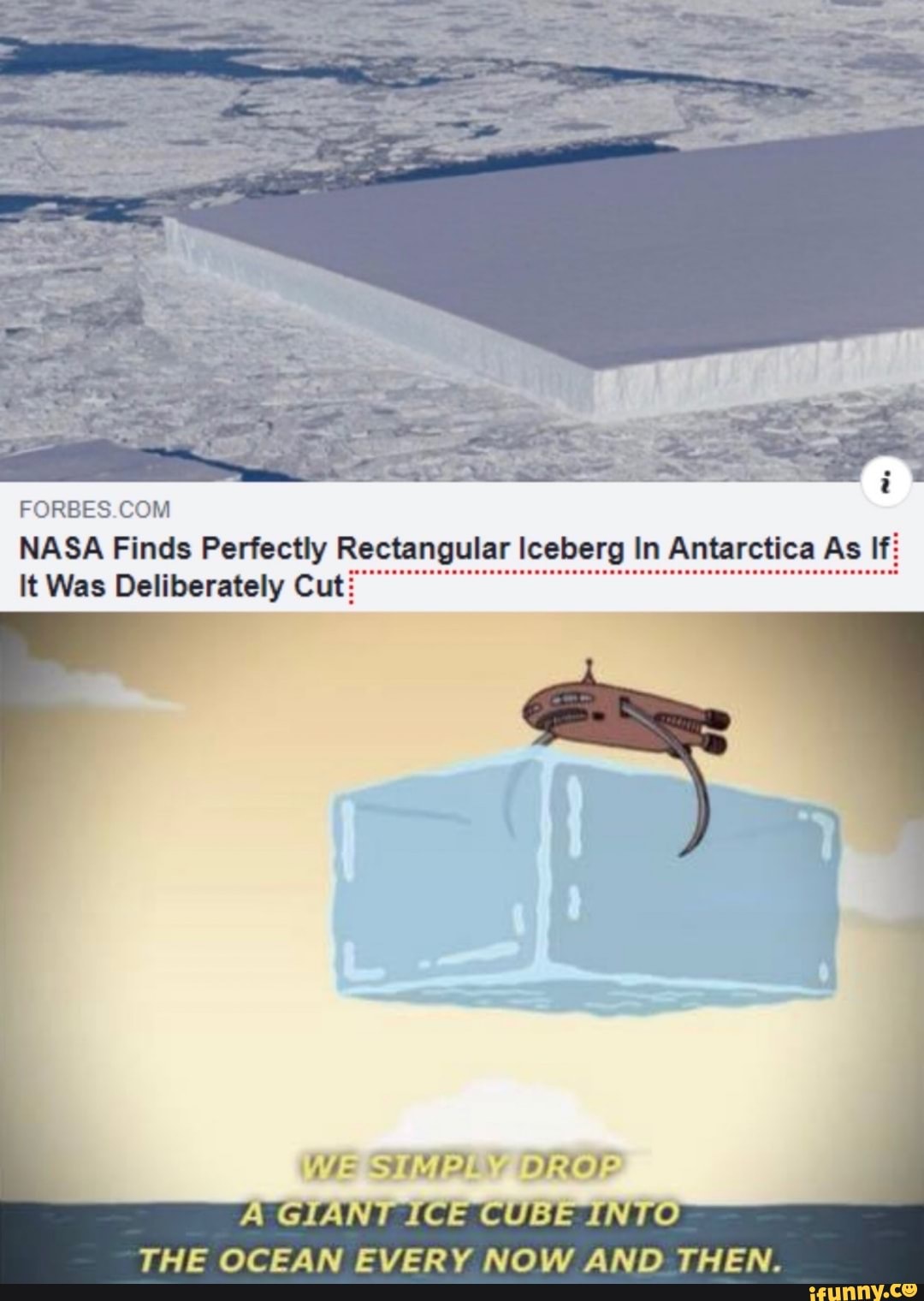 Nasa Finds Perfectly Rectangular Iceberg In Antarctica As