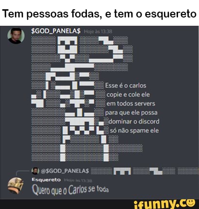 Eu pensei em criar um grupo no discord para que outras pessoas possam  apresentar seus perfis e pra poder ter alguma forma de baixar memes, algum  voluntário para botar bots (n sei