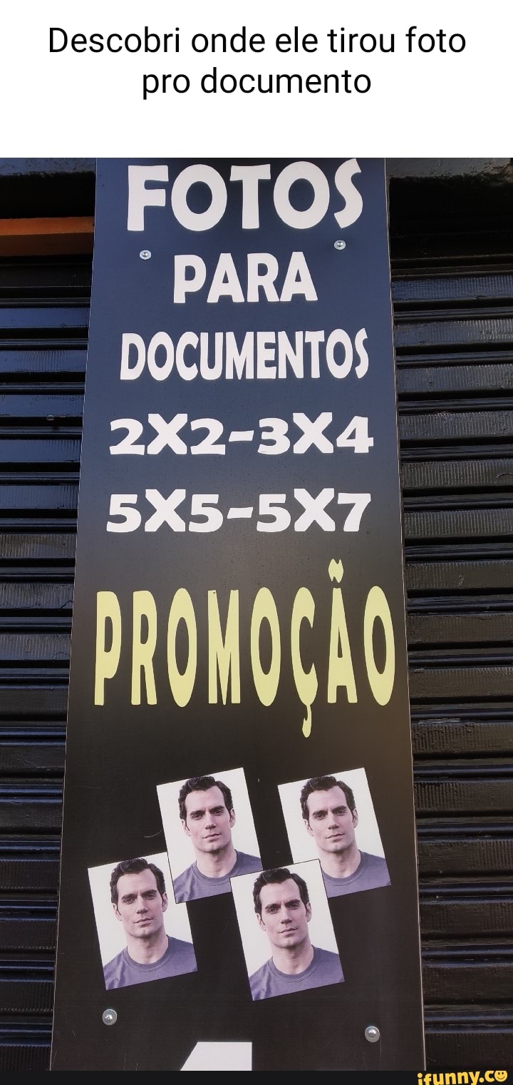 Descobri onde ele tirou foto pro documento FOTOS PARA DOCUMENTOS 2X23X4 5X55X7. e q A is