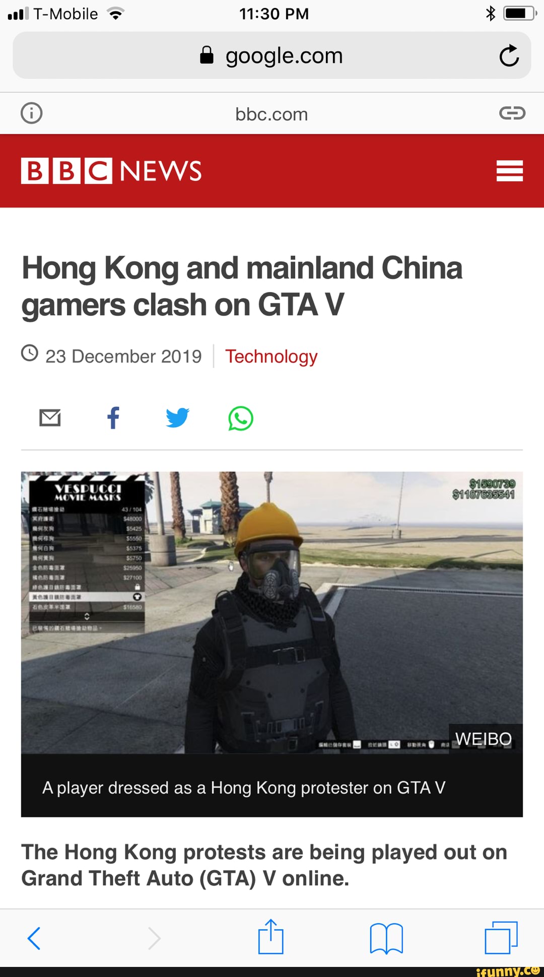 Hong Kong and mainland China gamers clash on GTA V
