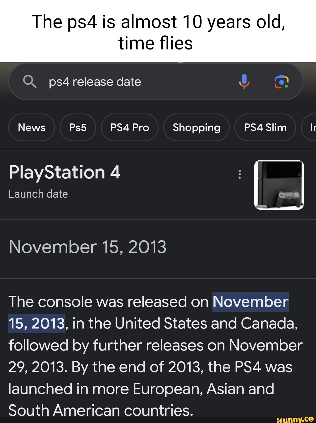 Ps4 release online date canada