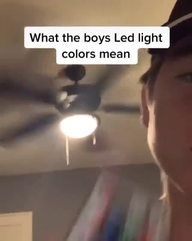 What the boys Led light colors mean iFunny Brazil