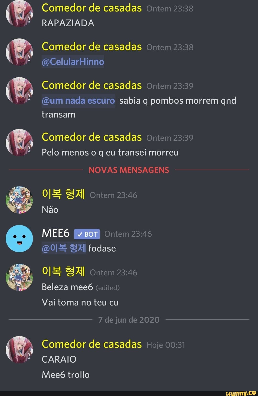 Comedor de casadas o RAPAZIADA Comedor de casadas on Comedor de casadas @um  nada escuro sabia