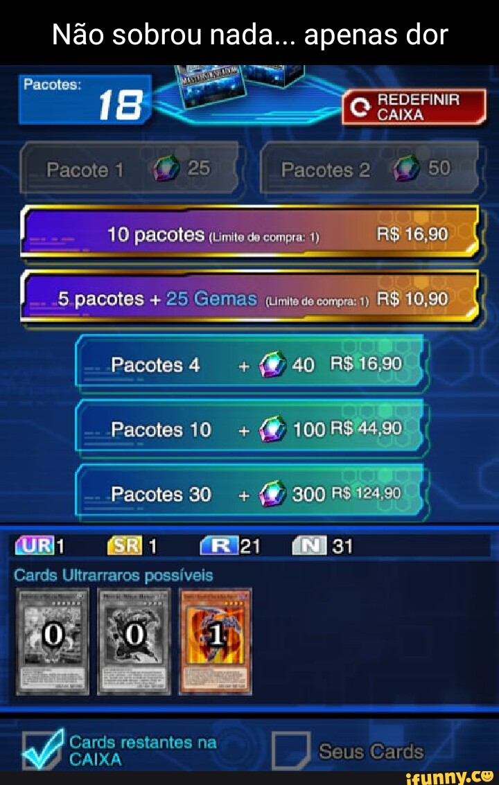 Não sobrou nada... apenas dor Pacotes: 2 I Pacote 25 I Pacotes 2 50 ...