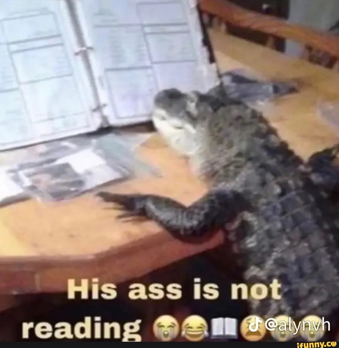 His ass is not reading @Am - iFunny Brazil