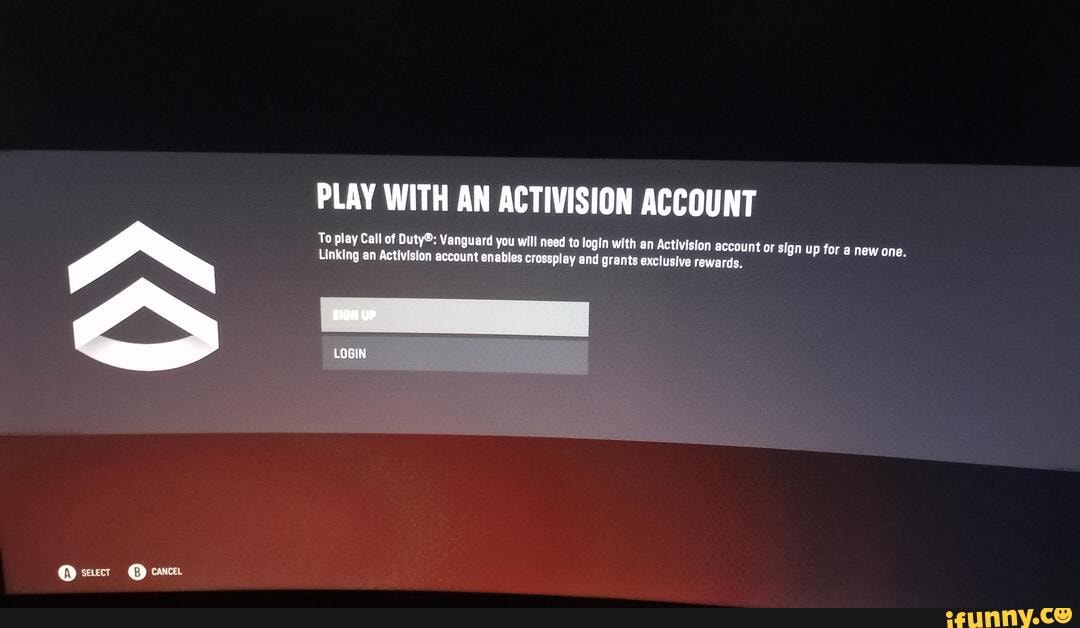 Saccr @ cancer PLAY WITH AN ACTIVISION ACCOUNT To play Call of Vanguard you  will need to