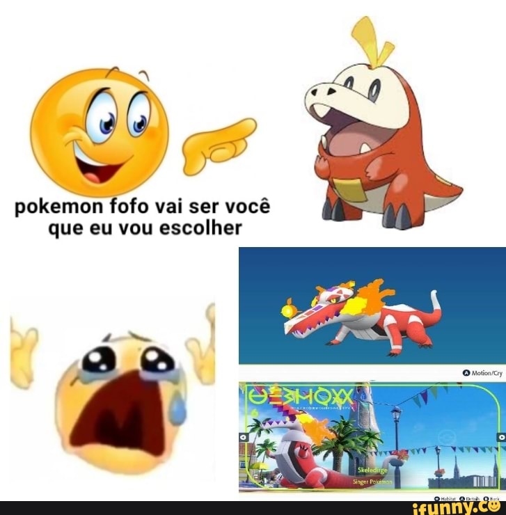 Pokemon fofo vai ser voei que eu vou escolher com - iFunny Brazil