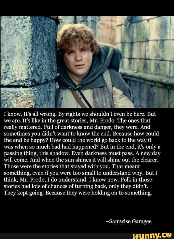 There's some good in this world, Mr. Frodo. — Fragmentary - Chapter 1 -  midnighteverlark 