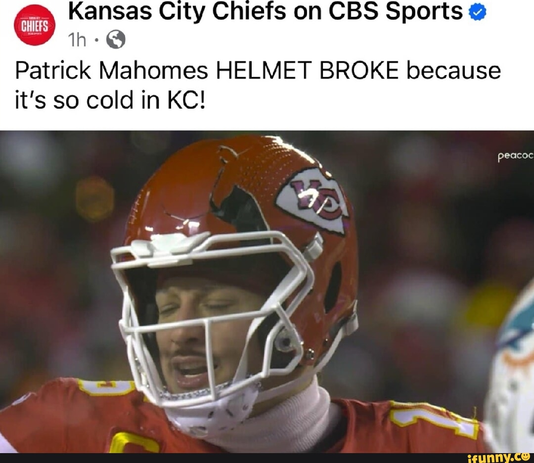 Patrick Mahomes' broken helmet 'did its job,' helmet company says