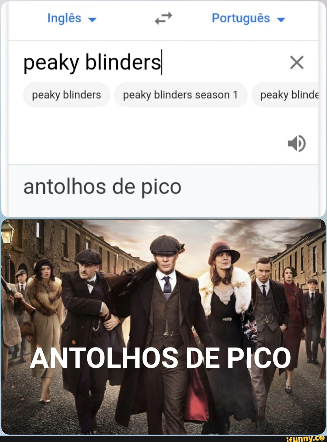 O Que é BLINDERS em Inglês