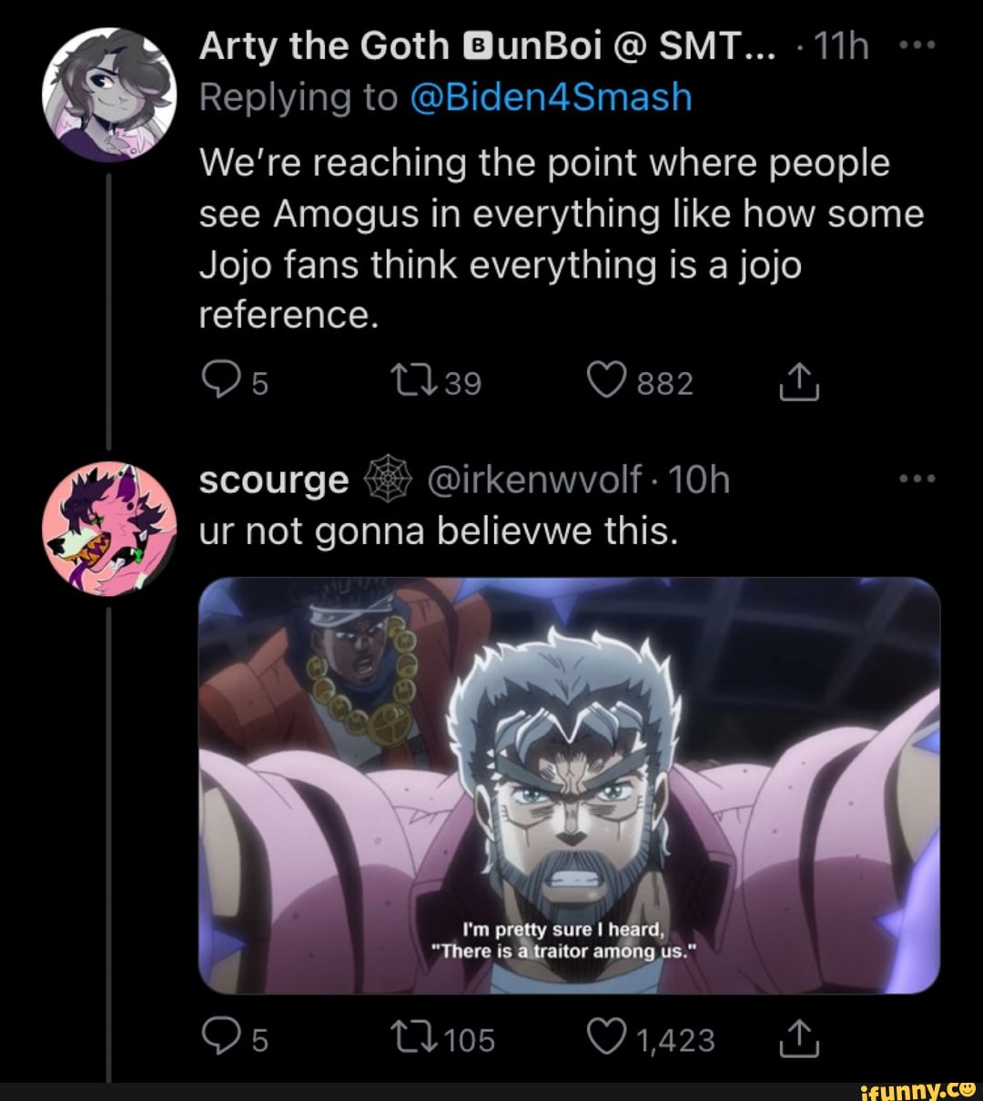Everything is a JoJo reference - iFunny