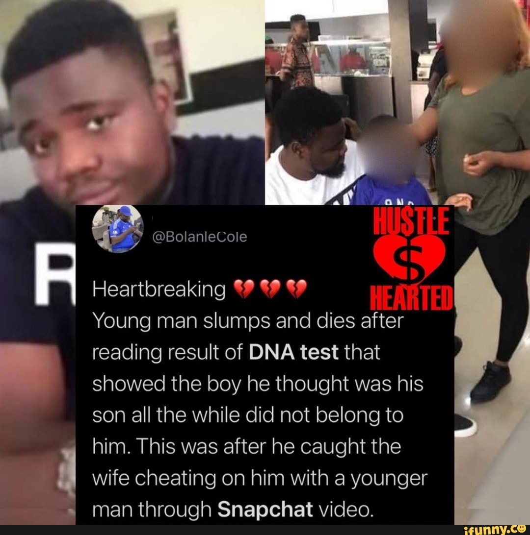 BolanleCole Heartbreaking Young man slumps and dies after reading result of  DNA test that showed the