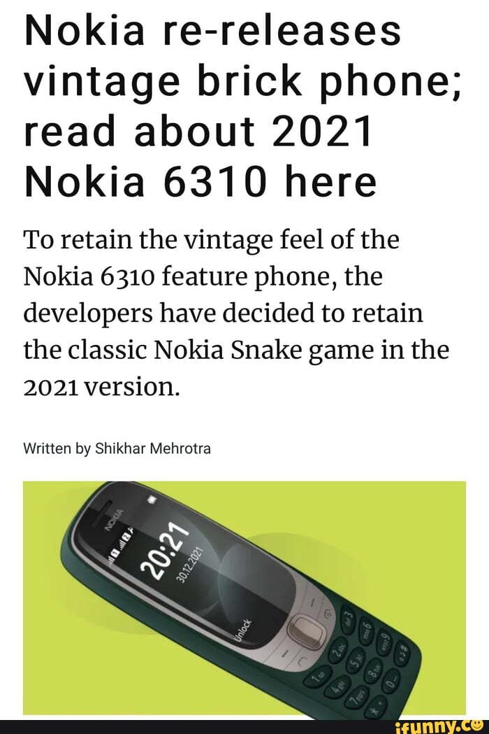 nokia brick phone 2021