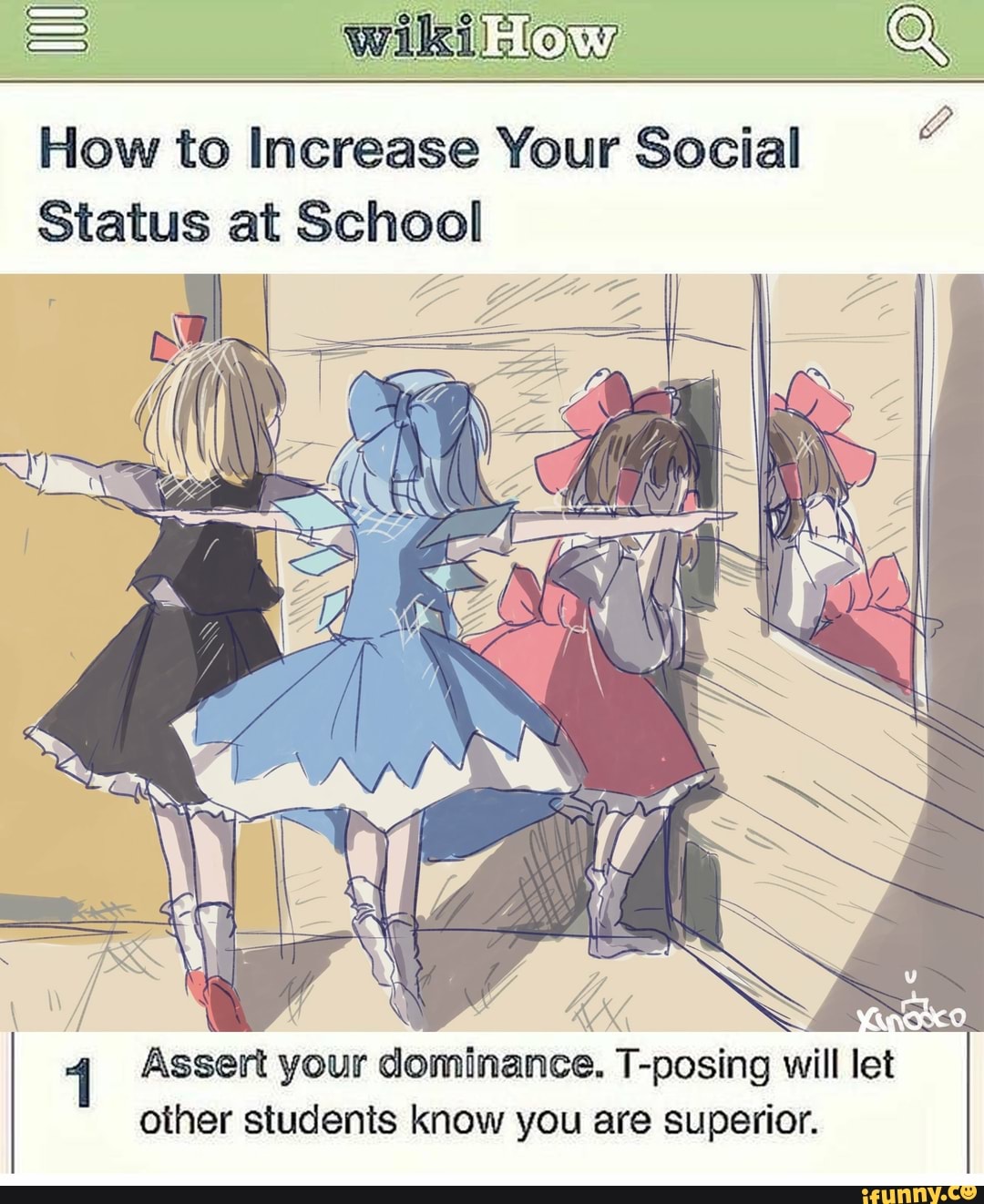 T-POSE TO ASSERT DOMINANCE AND SHOW WHO IS THE SUPERIOR - iFunny