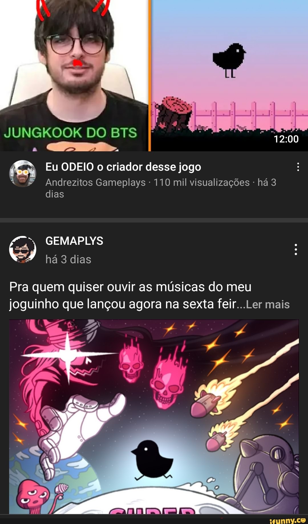 Jogo brasileiro feito pelo GEMAPLYS, baseado no joguinho do