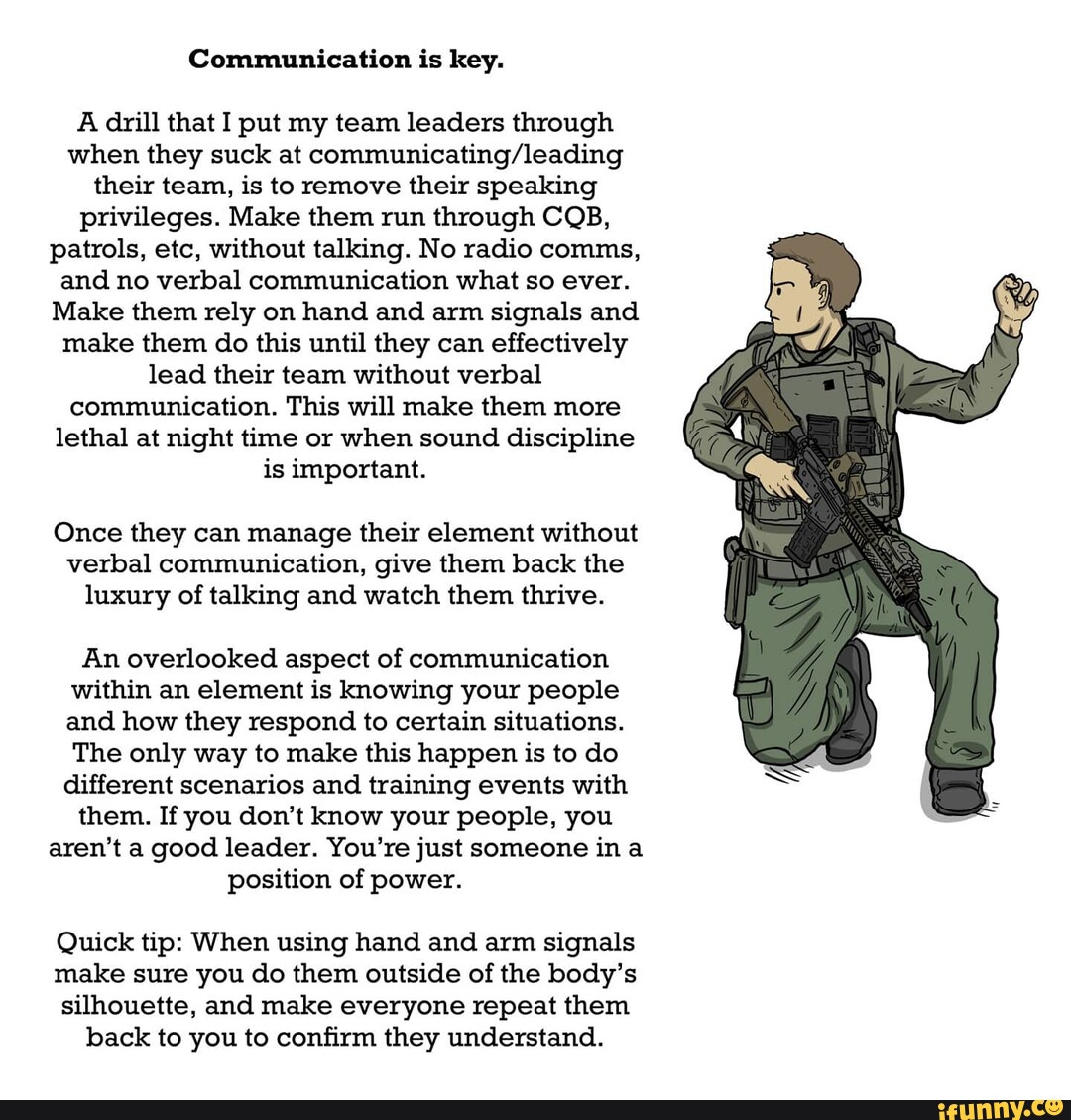 Communication is key. A drill that I put my team leaders through when they  suck at