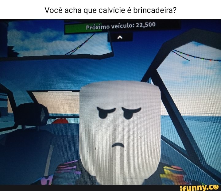 Até meu personagem no Roblox não escapa da calvície - iFunny Brazil