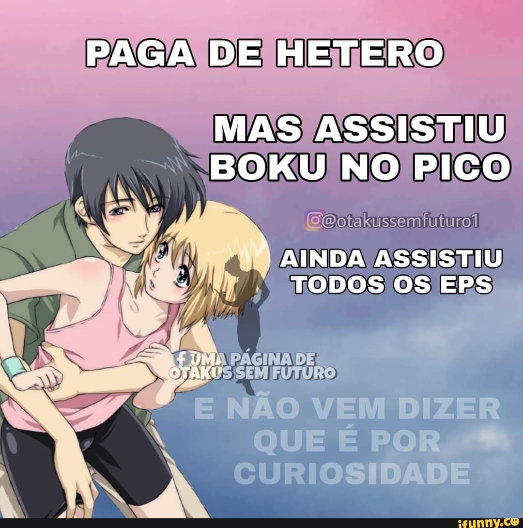 PAGA DE HETERO MAS ASSISTIU BOKU NO PICO AINDA ASSISTIU TODOS OS EPS DE -  iFunny Brazil