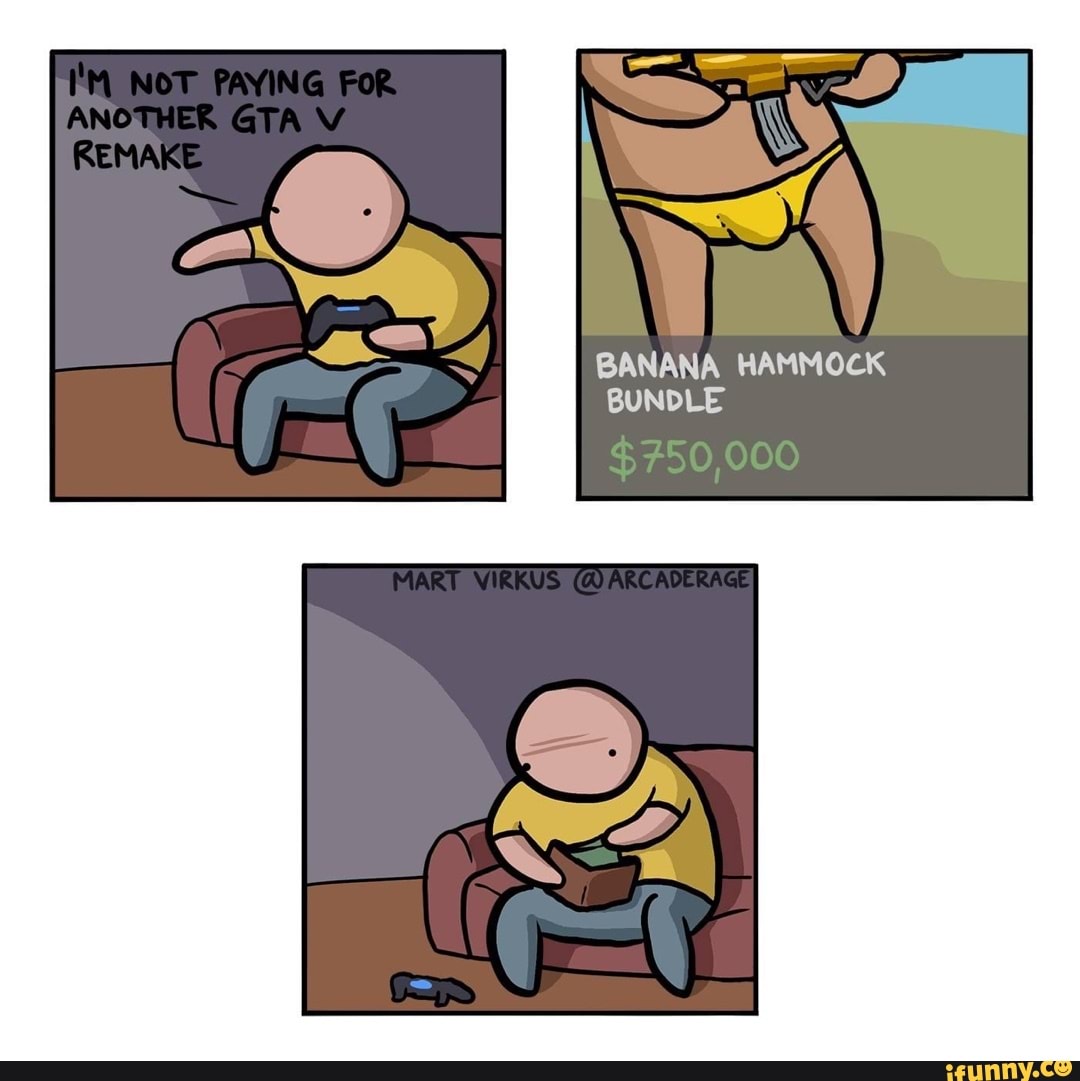 Banana hammock gif