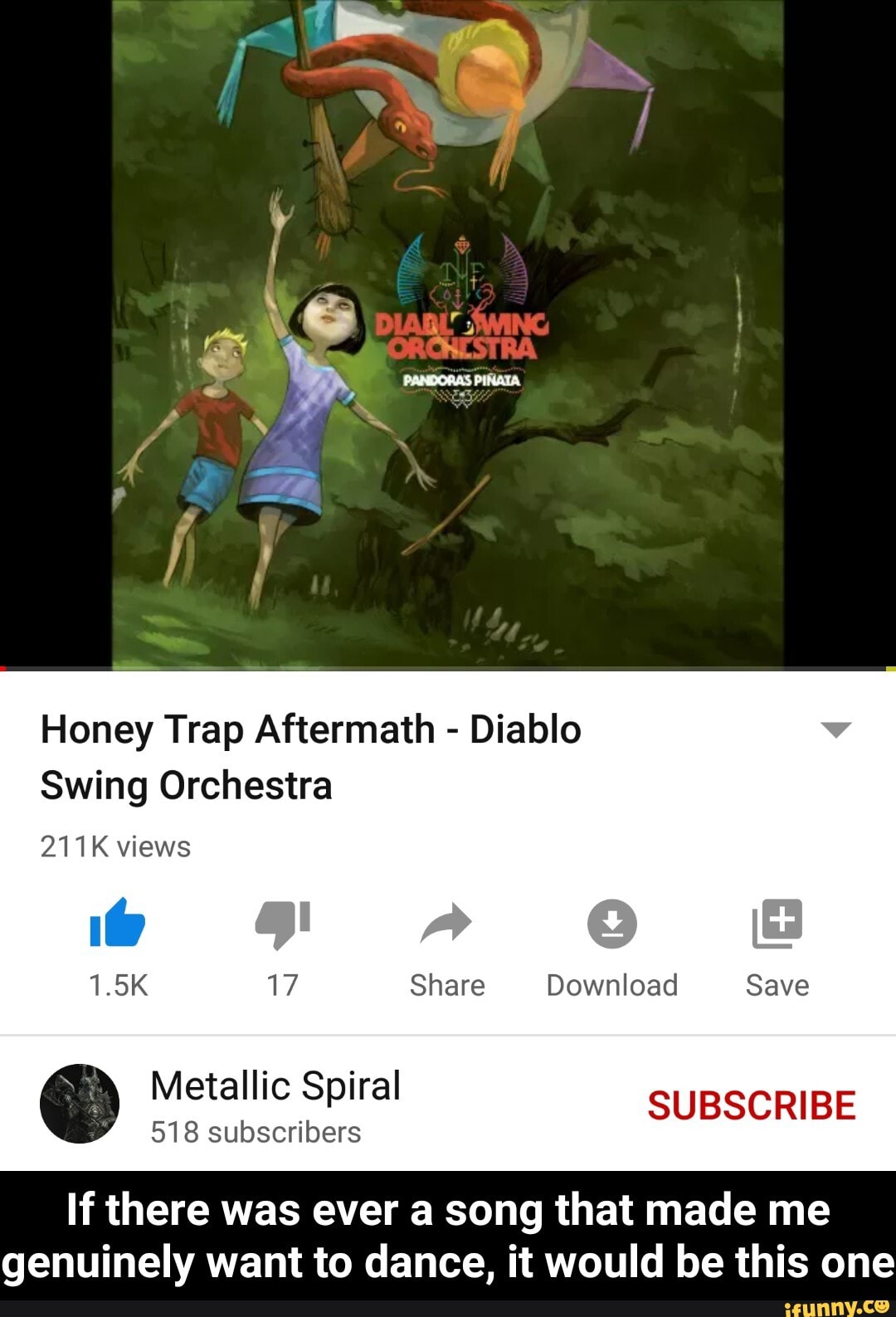 Honey Trap Aftermath Diablo Swing Orchestra 211K views 0 song genuinely  want to dance, it would