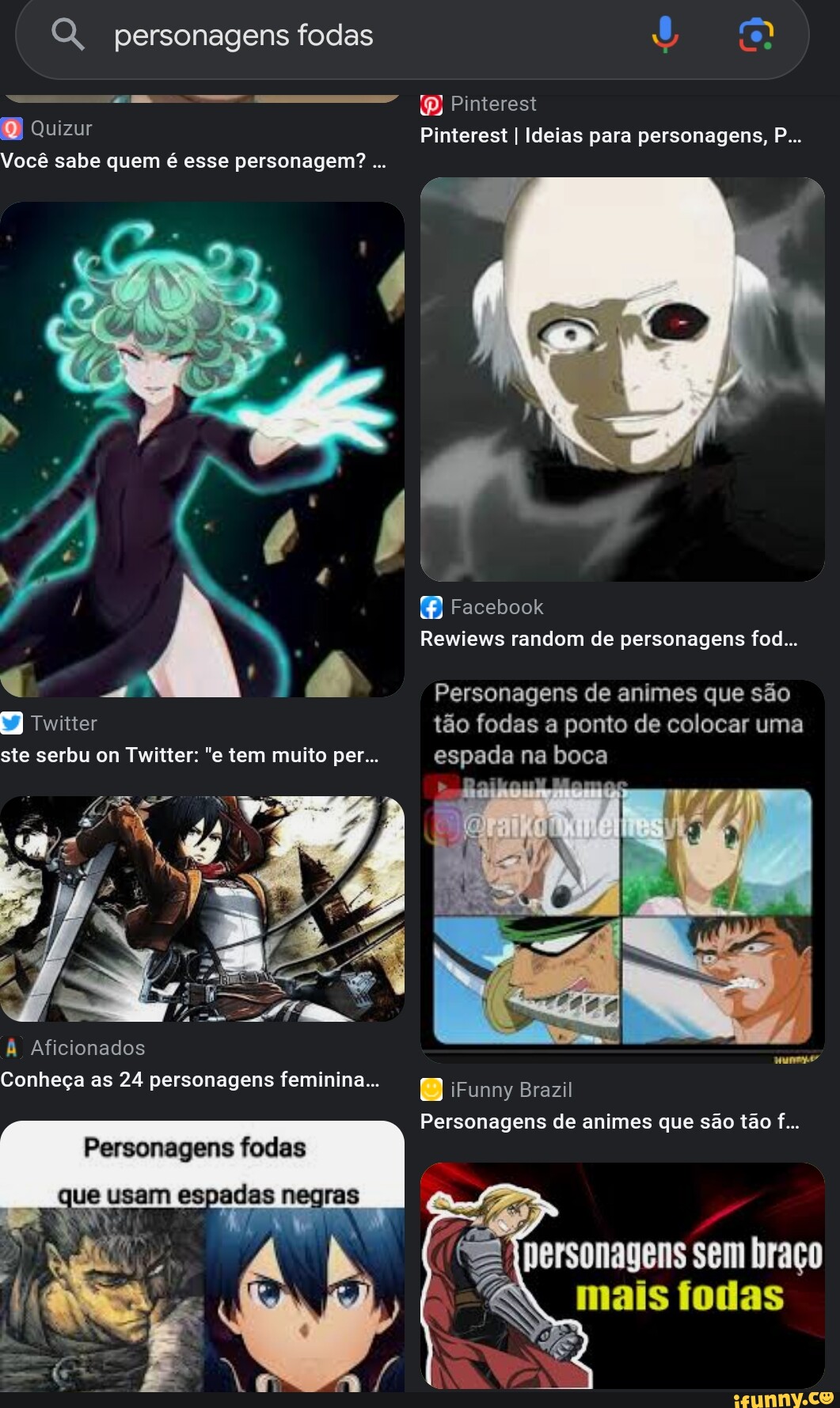10) Twitter  Anime, Titãs anime, Personagens de anime