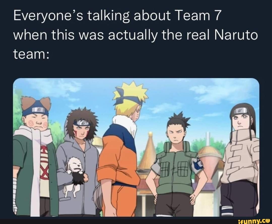 the real team 7 😂😂 : r/animememes