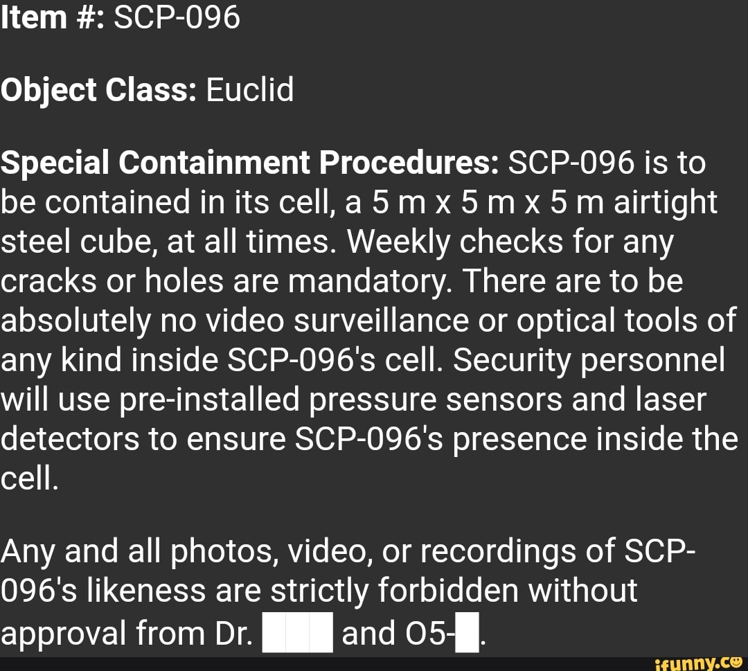 história do scp 096