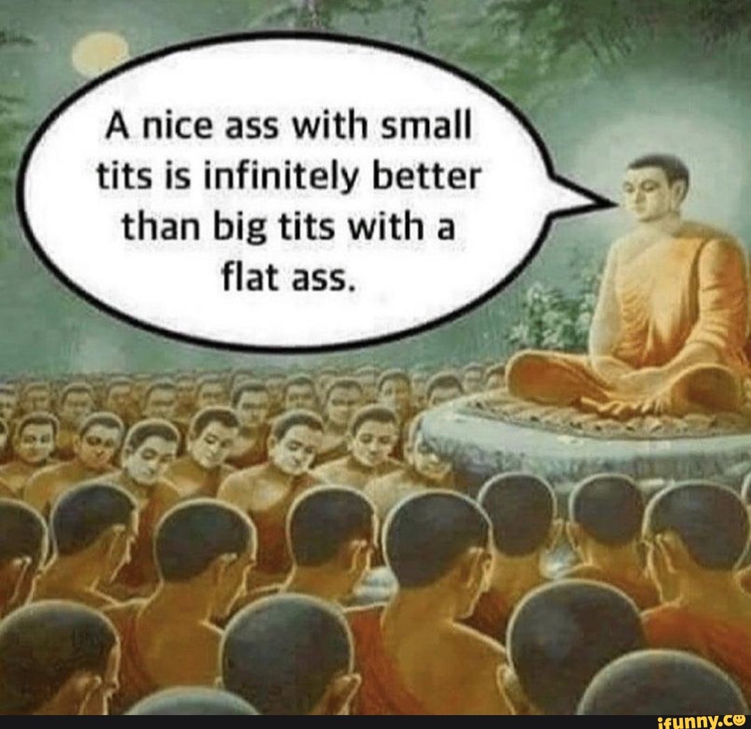 A nice ass with small tits is infinitely better than big tits with a flat  ass. - iFunny Brazil