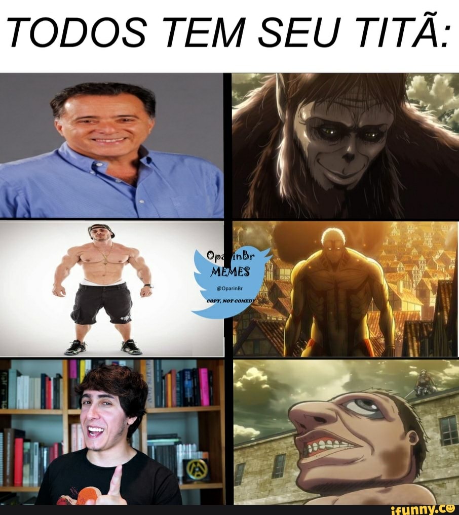 Ocê está preparado? FATOSDE SCONHECIDOS COM BR Attack on Titan não terá um  final feliz Os personagem Uevilgente? - iFunny Brazil