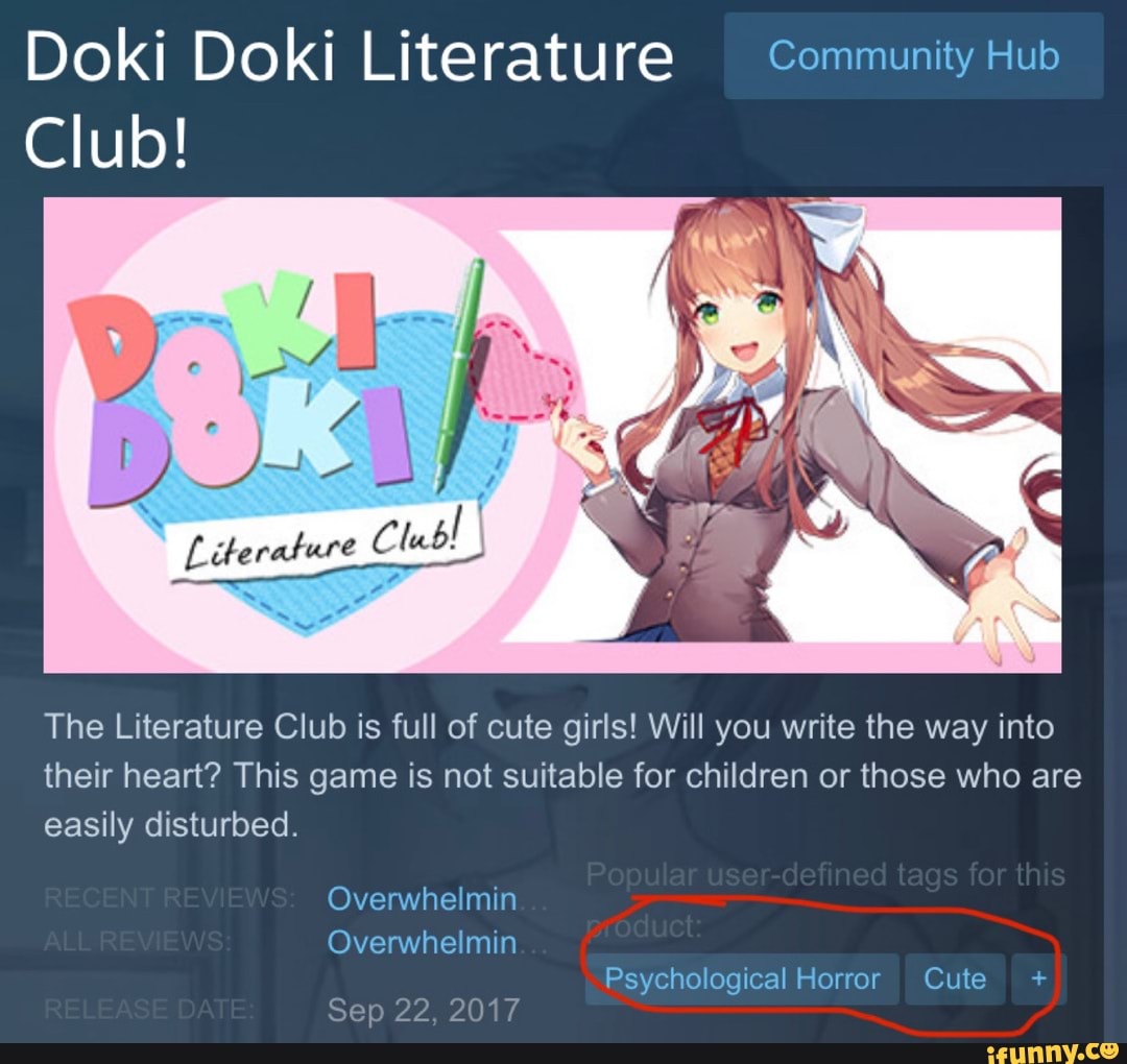 Should children play Doki Doki Literature Club?