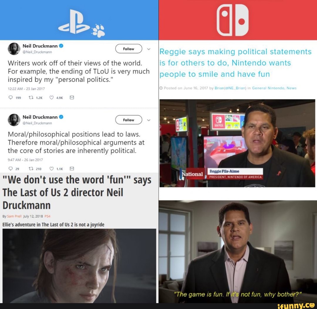 Neil Druckmann on X: You can love or hate the game and share your thoughts  about it. Unfortunately too many of the messages I've been getting are  vile, hateful, & violent. Here