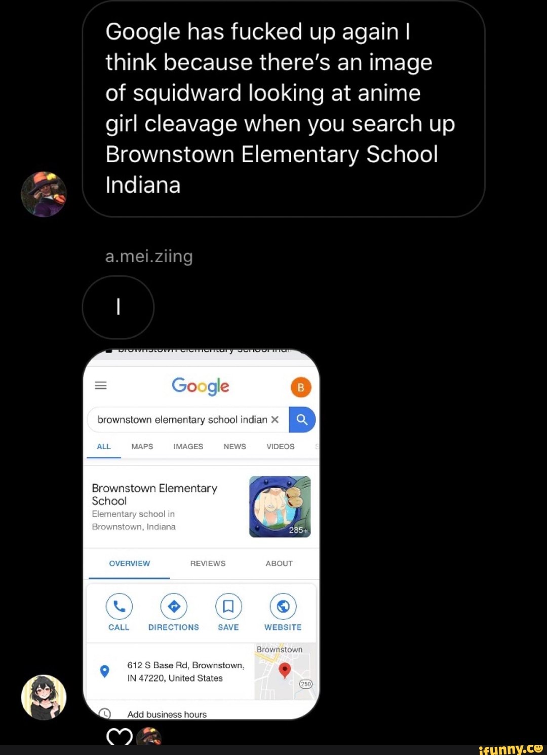 Google has fucked up again I think because there's an image of