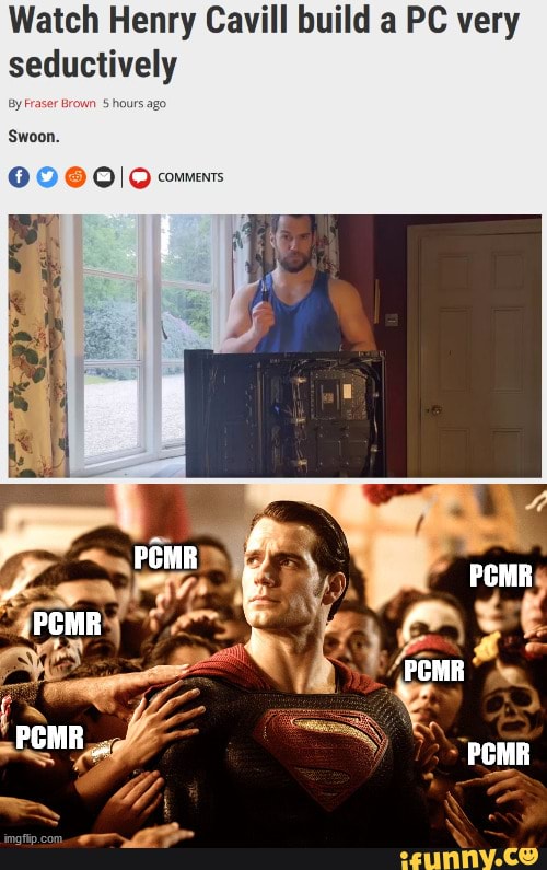 Watch Superman Henry Cavill Seductively Build a Gaming PC in a