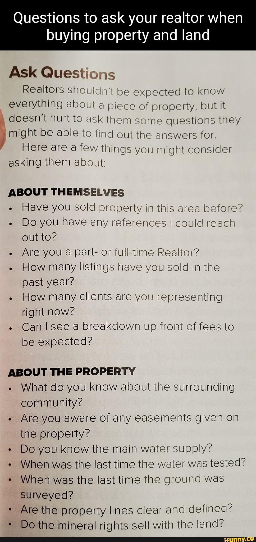 Questions to ask listing agent sale when buying