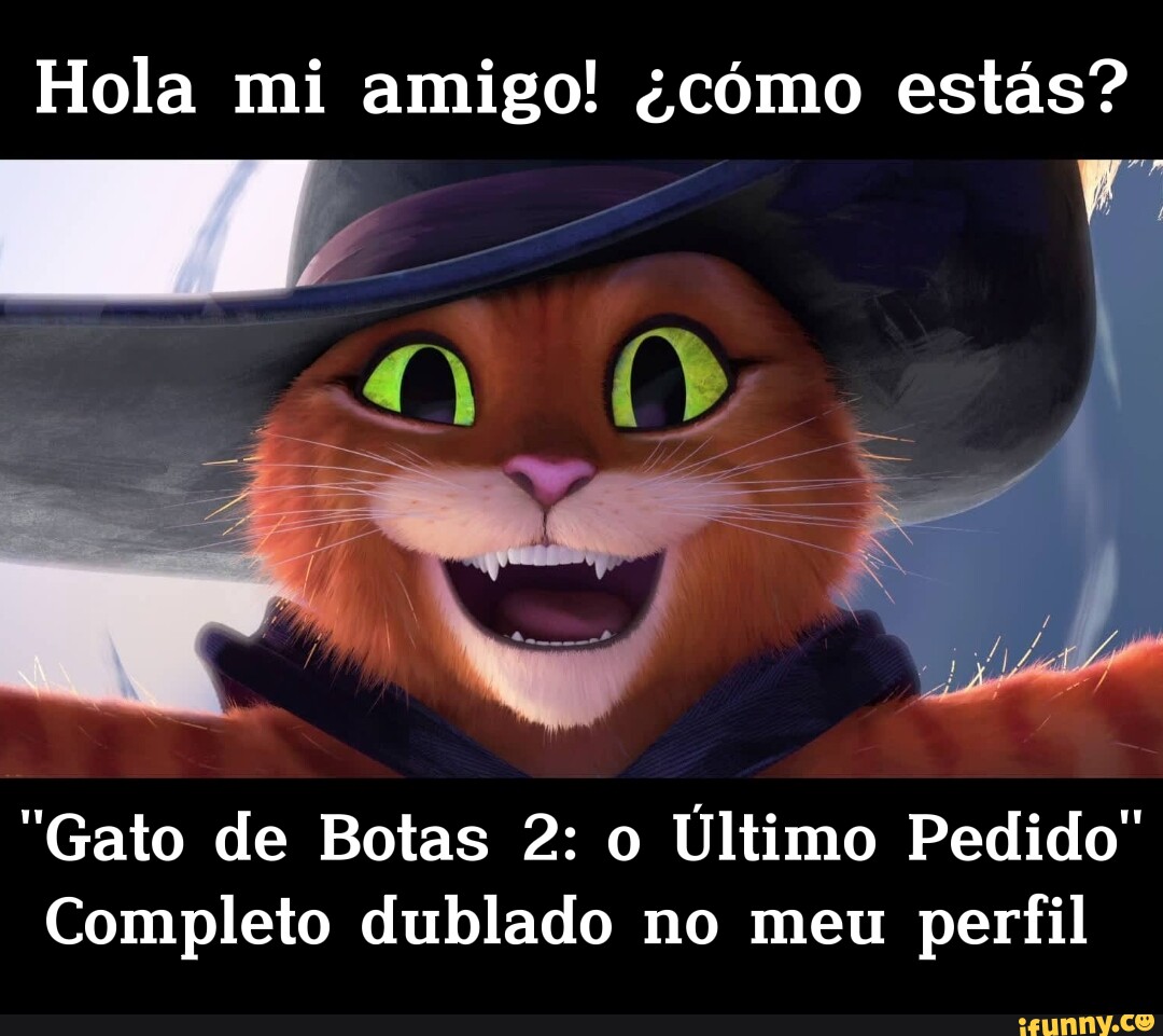 Onde posso assistir gato de botas 2 completo dublado de graça?! - iFunny  Brazil