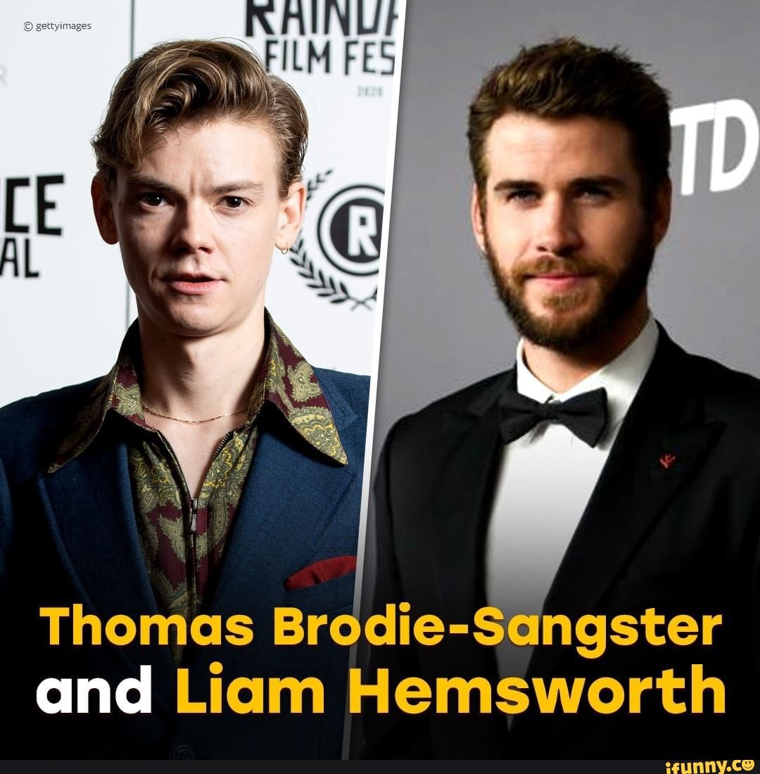 Thomas Brodie Sangster and Liam Hemsworth iFunny Brazil